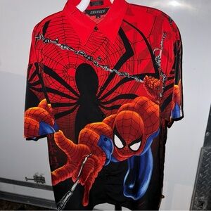 Vintage Changes Spider-Man Marvel Comics button down shirt